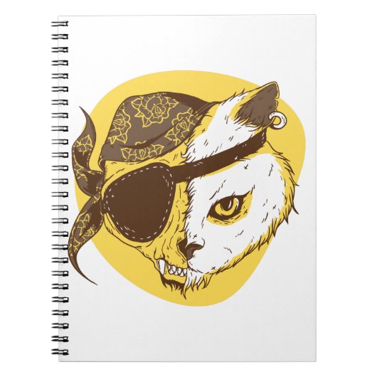 Carnet Chat pirate (Devant)