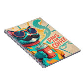 Carnet Chat portant des lunettes de soleil surdimensionné (Côté Droit)