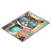 Carnet Chat portant des lunettes de soleil surdimensionné (Côté gauche)