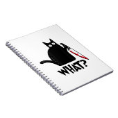 Carnet Chat Qu'est-ce que_ Drôle Chat Noir (Côté Droit)