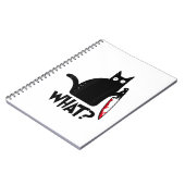 Carnet Chat Qu'est-ce que_ Drôle Chat Noir (Côté gauche)