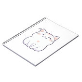 Carnet Chat qui chante avec une note de musique Design Ka (Côté gauche)