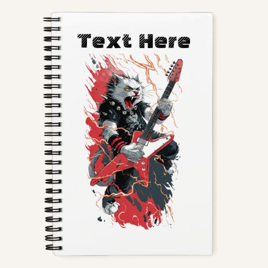 Carnet Chat Rockstar (Recto)