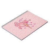 Carnet Chat rose avec Violon (Côté gauche)
