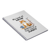 Carnet Chat Sarcastique - Drôle Orange Art (Côté Droit)