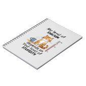 Carnet Chat Sarcastique - Drôle Orange Art (Côté gauche)