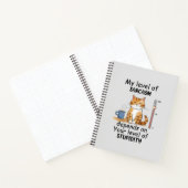 Carnet Chat Sarcastique - Drôle Orange Art (Intérieur)