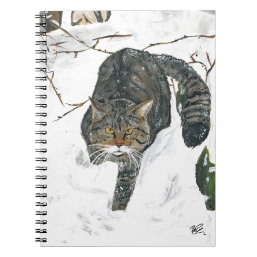 carnet - chat sauvage écossais (Devant)