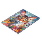 Carnet Chat Savannah coloré (Côté gauche)