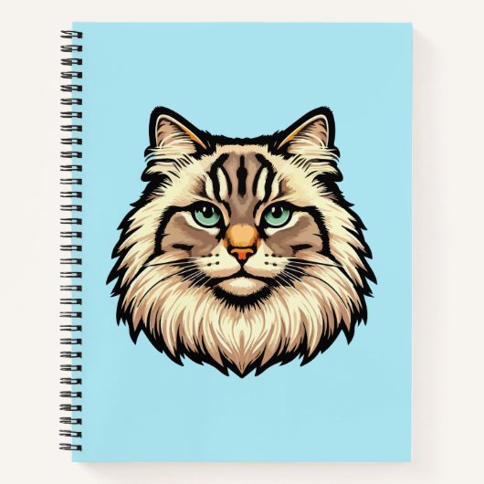 Carnet Chat sibérien (Devant)