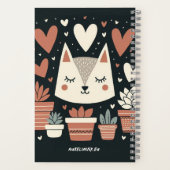 Carnet Chat Sleepy avec Succulents - Cosy & Whimsical (Verso)