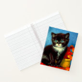Carnet Chat smoking Van Gogh (Intérieur)