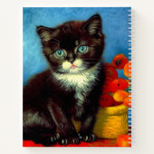 Carnet Chat smoking Van Gogh (Dos)