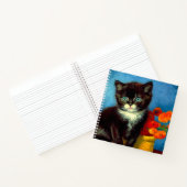 Carnet Chat smoking Van Gogh (Intérieur)