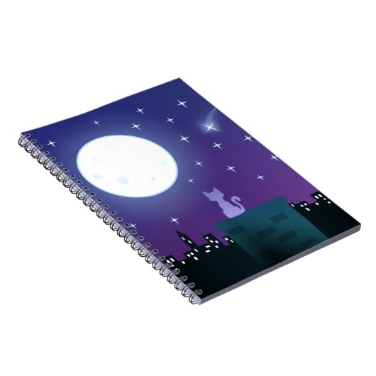 Carnet Chat sous le clair de lune (Côté Droit)