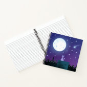 Carnet Chat Sous Le Feu Lune (Intérieur)