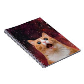Carnet Chat spatial étonné (Côté Droit)