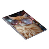 Carnet Chat spatial portant des lunettes de soleil (Côté Droit)