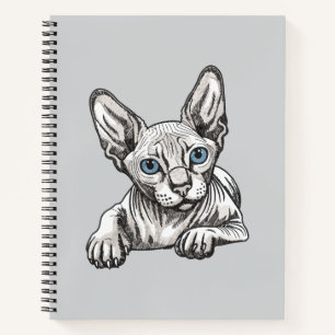 Carnet Chat Sphynx sans poils