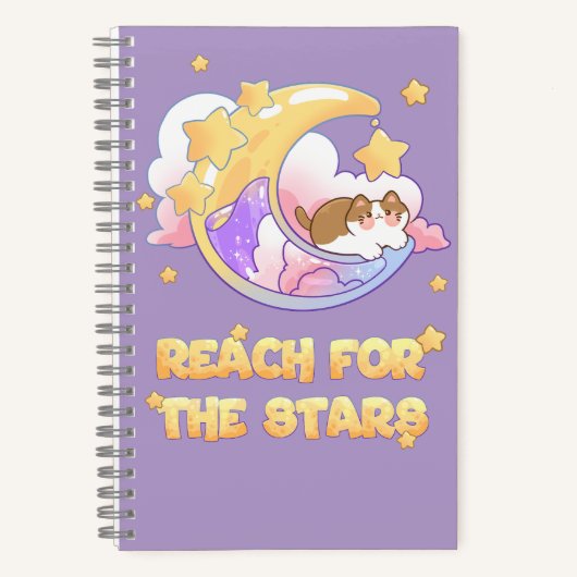 Carnet chat sur la lune (Recto)