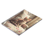 Carnet Chat sur une chaise (Shabby Chic) (Côté gauche)