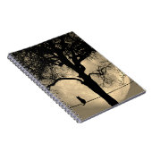 Carnet Chat sur une Pleine lune de fil (Côté Droit)