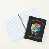 Carnet Chat Têtu Devoir Avec Elle Mignonne Adorable Drôle (Intérieur)