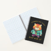 Carnet Chat Têtu Devoir Avec Elle Mignonne Adorable Drôle (Intérieur)