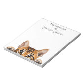 Carnet Chat Tigre Drôle Tabby (Tourné)