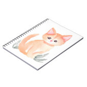 Carnet Chat tigré orange aquarelle chaton (Côté gauche)
