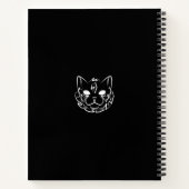 Carnet Chat tribal noir et blanc (Dos)