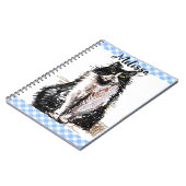 Carnet Chat Tuxedo Dessin Mignon Chats Noir et Blanc Fill (Côté gauche)