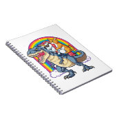 Carnet Chat Unicorn Dinosaur T rex Kitten Amant (Côté Droit)