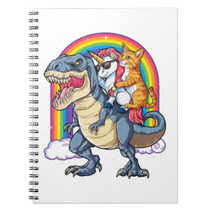 Carnet Chat Unicorn Dinosaur T rex Kitten Amant