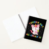 Carnet Chat Unicorne mignonne avec crème glacée | Funny P (Intérieur)