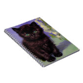Carnet Chat Van Gogh avec fleurs blanches (Côté Droit)