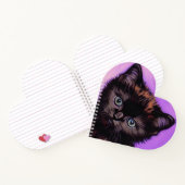 Carnet Chat Violet de Style Van Gogh (Intérieur)