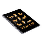 Carnet Chat Yoga Zen Chat Yoga Pose Méditation Hommes Fem (Côté Droit)