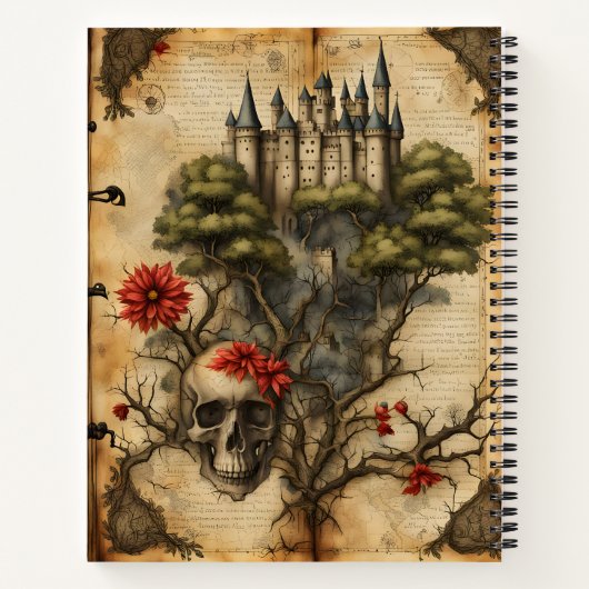 Carnet Château avec crâne (Dos)