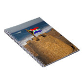 Carnet Château De Sable Avec Drapeau Sud-Africain, Umhlan (Côté Droit)