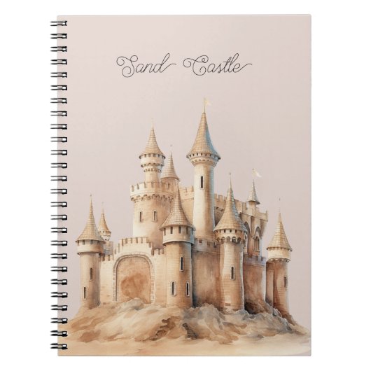 Carnet Château de Sable de Crème de Plage (Devant)