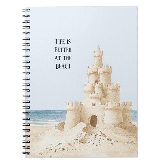 Carnet Château de Sable Ocean Beach (Devant)