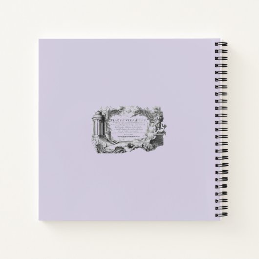 Carnet Château de Versailles (Dos)