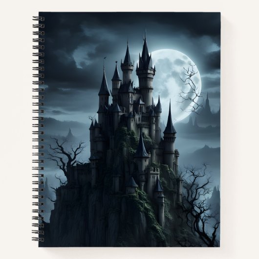 Carnet Château gothique à minuit (Devant)