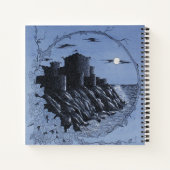 Carnet Château Médiéval En Bleu (Dos)