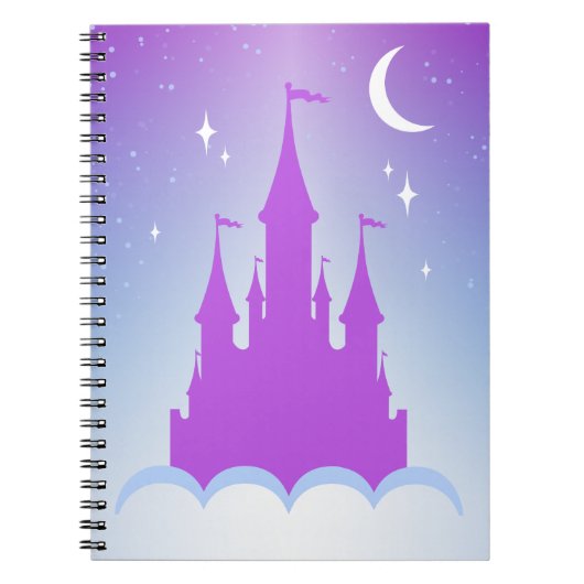 Carnet Château rêveur de nuit dans le ciel étoilé de (Devant)