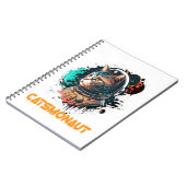Carnet Chatmonaut Chat Astronaute Ou Chat De L'Espace (Côté gauche)