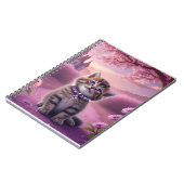 Carnet Chaton adorable avec collier scintillant (Côté gauche)