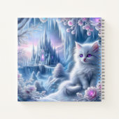 Carnet Chaton blanc dans un royaume de glace fantastique (Dos)