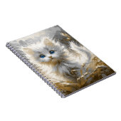Carnet Chaton blanc précieux (Côté Droit)